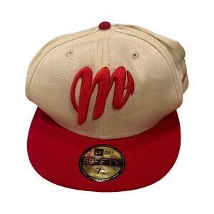 New Era 59Fifty LMB Los Diablos Rojos De Mexico Fitted Hat - Size 7 5/8